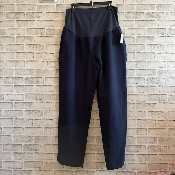 NWT! Women’s Old Navy Maternity navy blue belly cover dress pants XL - Picture 1 of 5